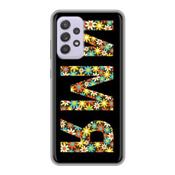 Силиконовый чехол на Samsung Galaxy A52 с принтом ИМЯ