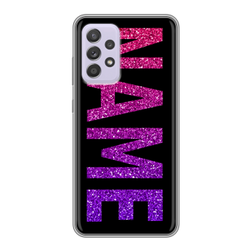 Силиконовый чехол на Samsung Galaxy A52 с принтом NAME