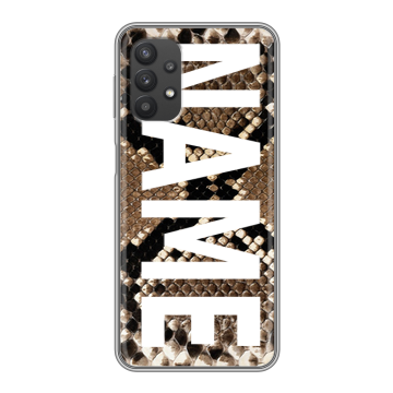 Силиконовый чехол на Samsung Galaxy A32 с принтом NAME