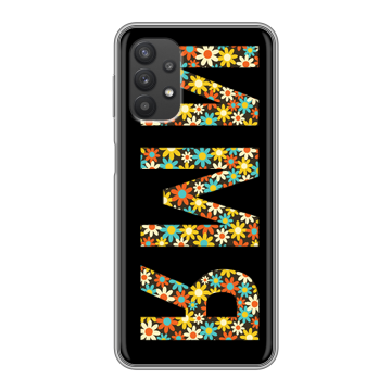 Силиконовый чехол на Samsung Galaxy A32 с принтом ИМЯ