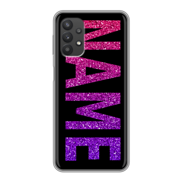 Силиконовый чехол на Samsung Galaxy A32 с принтом NAME