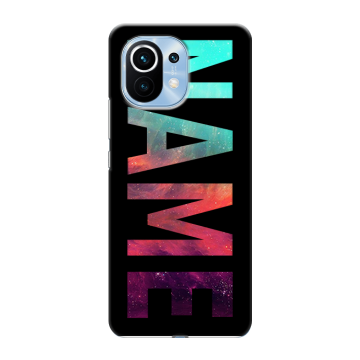 Силиконовый чехол на Xiaomi Mi 11 с принтом NAME