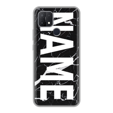 Силиконовый чехол на OPPO A15 с принтом NAME
