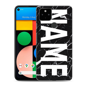 Силиконовый чехол на Google Pixel 4a 5G с принтом NAME