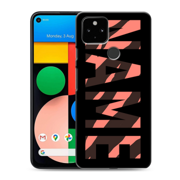 Силиконовый чехол на Google Pixel 4a 5G с принтом NAME
