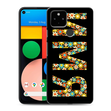 Силиконовый чехол на Google Pixel 4a 5G с принтом ИМЯ