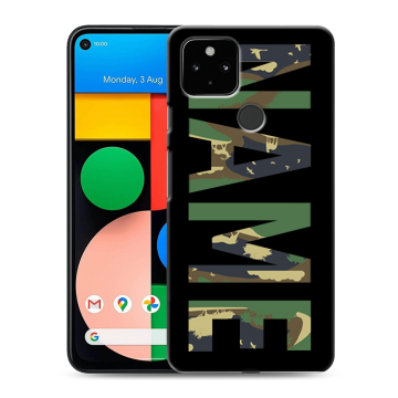 Силиконовый чехол на Google Pixel 4a 5G с принтом NAME