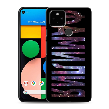 Силиконовый чехол на Google Pixel 4a 5G с принтом ФАМИЛИЯ