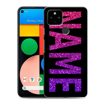 Силиконовый чехол на Google Pixel 4a 5G с принтом NAME