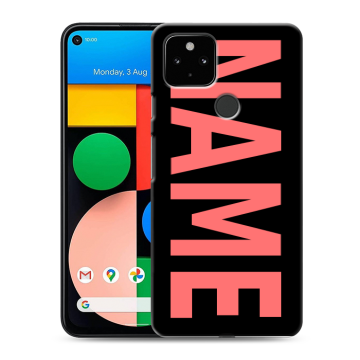 Силиконовый чехол на Google Pixel 4a 5G с принтом NAME