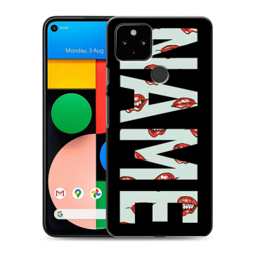 Силиконовый чехол на Google Pixel 4a 5G с принтом NAME