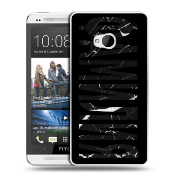 Пластиковый чехол на HTC One (M7) Dual SIM с принтом ФАМИЛИЯ