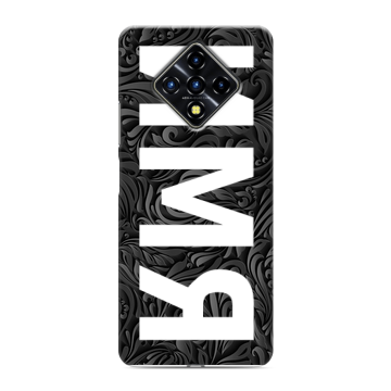 Силиконовый противоударный чехол на Infinix Zero 8 с принтом ИМЯ