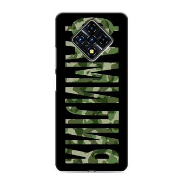 Силиконовый противоударный чехол на Infinix Zero 8 с принтом ФАМИЛИЯ