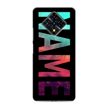 Силиконовый противоударный чехол на Infinix Zero 8 с принтом NAME