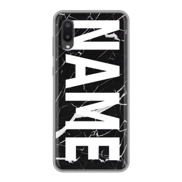 Силиконовый чехол на Samsung Galaxy A02 с принтом NAME