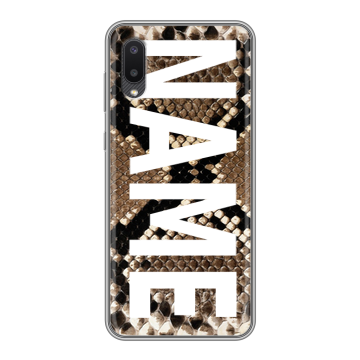 Силиконовый чехол на Samsung Galaxy A02 с принтом NAME
