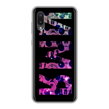 Силиконовый чехол на Samsung Galaxy A02 с принтом ИМЯ