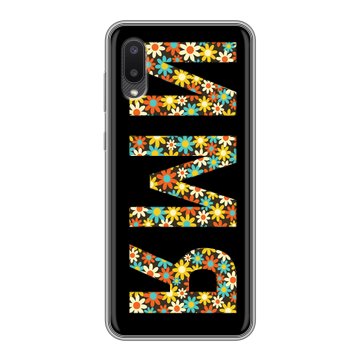 Силиконовый чехол на Samsung Galaxy A02 с принтом ИМЯ