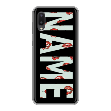 Силиконовый чехол на Samsung Galaxy A02 с принтом NAME
