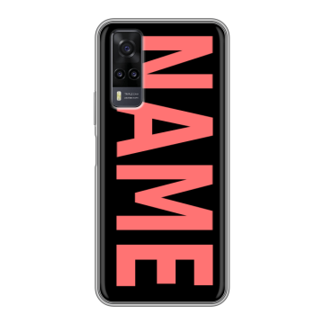 Силиконовый чехол на Vivo Y31 с принтом NAME