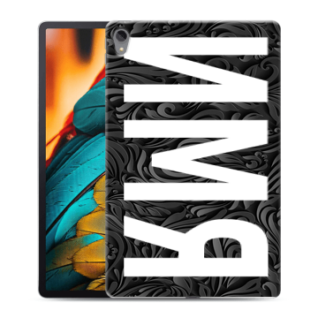 Силиконовый чехол на Lenovo Tab P11 с принтом ИМЯ