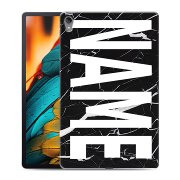 Силиконовый чехол на Lenovo Tab P11 с принтом NAME