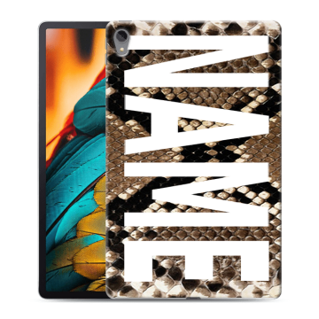 Силиконовый чехол на Lenovo Tab P11 с принтом NAME