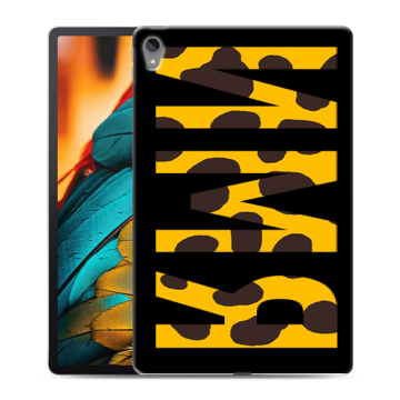 Силиконовый чехол на Lenovo Tab P11 с принтом ИМЯ