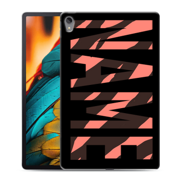 Силиконовый чехол на Lenovo Tab P11 с принтом NAME