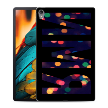 Силиконовый чехол на Lenovo Tab P11 с принтом ИМЯ