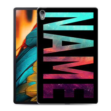 Силиконовый чехол на Lenovo Tab P11 с принтом NAME