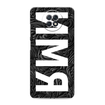 Силиконовый чехол на Xiaomi RedMi Note 9T с принтом ИМЯ