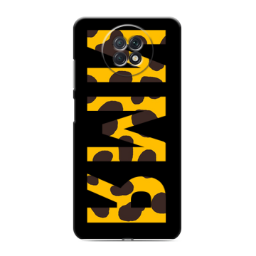 Силиконовый чехол на Xiaomi RedMi Note 9T с принтом ИМЯ