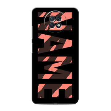 Силиконовый чехол на Xiaomi RedMi Note 9T с принтом NAME