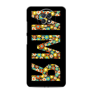 Силиконовый чехол на Xiaomi RedMi Note 9T с принтом ИМЯ