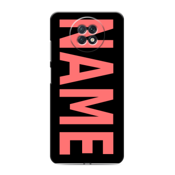 Силиконовый чехол на Xiaomi RedMi Note 9T с принтом NAME