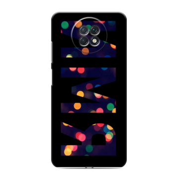 Силиконовый чехол на Xiaomi RedMi Note 9T с принтом ИМЯ