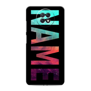 Силиконовый чехол на Xiaomi RedMi Note 9T с принтом NAME