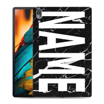Силиконовый чехол на Lenovo Tab P11 Pro с принтом NAME