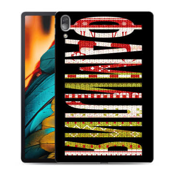 Силиконовый чехол на Lenovo Tab P11 Pro с принтом ФАМИЛИЯ