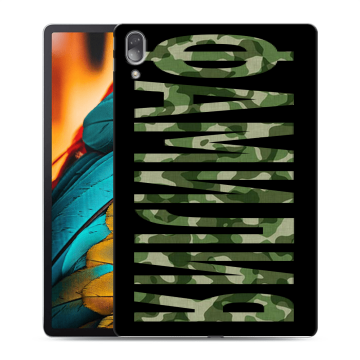 Силиконовый чехол на Lenovo Tab P11 Pro с принтом ФАМИЛИЯ