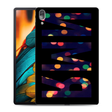 Силиконовый чехол на Lenovo Tab P11 Pro с принтом ИМЯ