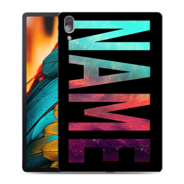Силиконовый чехол на Lenovo Tab P11 Pro с принтом NAME