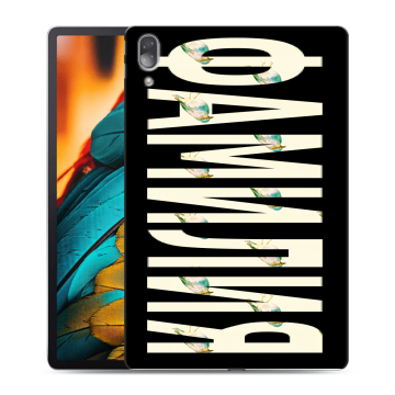 Силиконовый чехол на Lenovo Tab P11 Pro с принтом ФАМИЛИЯ