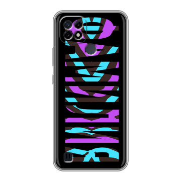 Силиконовый чехол на Realme C21 с принтом ФАМИЛИЯ
