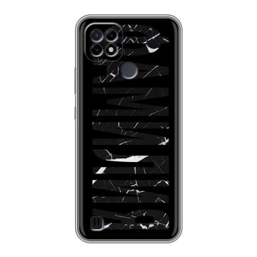 Силиконовый чехол на Realme C21 с принтом ФАМИЛИЯ