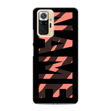 Силиконовый чехол на Xiaomi RedMi Note 10 Pro с принтом NAME