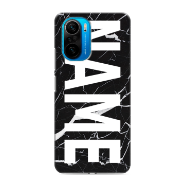 Силиконовый чехол на Xiaomi Poco F3 с принтом NAME