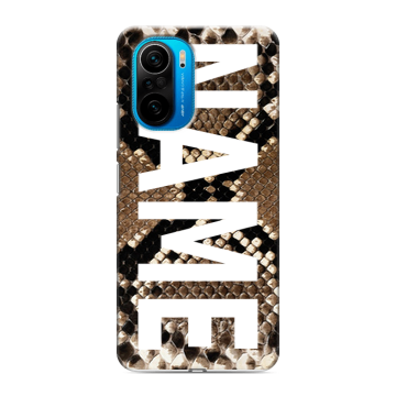 Силиконовый чехол на Xiaomi Poco F3 с принтом NAME